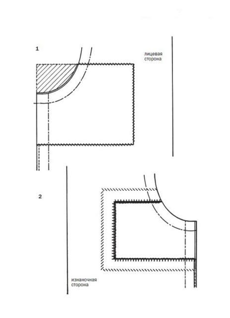 Уход за одеждой и ее ремонт. Заплата на изделии около шва. Илл. 03