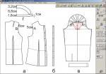 Илл. 03. Модельная конструкция блузки (Журнал «Ателье» № 08/2013 (август))