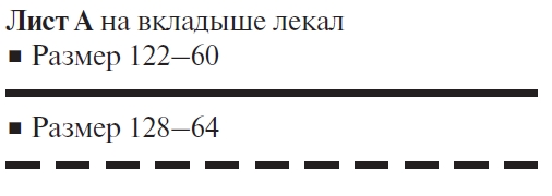 Вкладыш лекал: Шейте с Cadrus. Две модели для девочек и две для мальчиков 3-8 лет. (Журнал «Ателье» № 09/2013 (сентябрь)) (42054