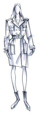 Женское пальто: глянец против ворса. Милитари