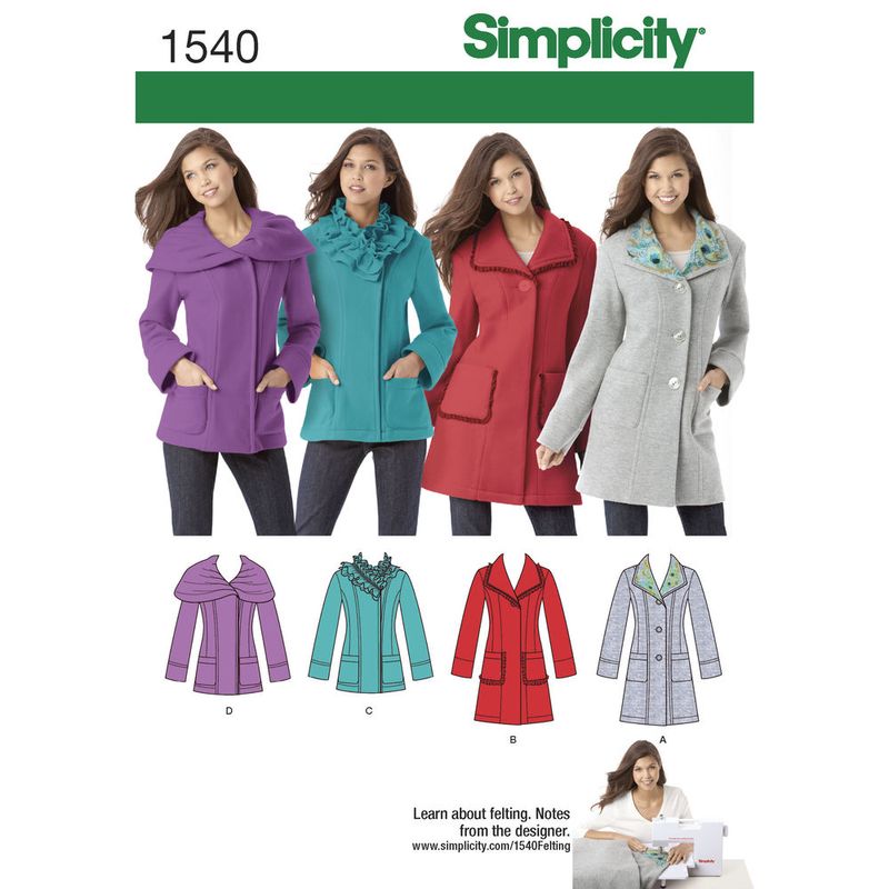 Какие модели из американского каталога Simplicity вы хотели бы видеть в специальном выпуске журнала «Пальто и жакеты»? (71238.SM