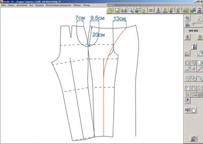 Илл. 04. Начало моделирования брюк
